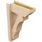 Ekena Millwork 6-in W x 14-in D x 22-in H Balboa Slat Rough Cedar Woodgrain TimberThane Outlooker, Primed Tan OUTUR060X14X22BOA24RCPR - alternate 3